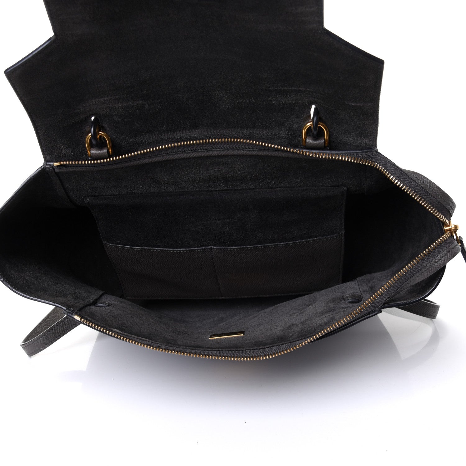 Celine Grained Calfskin Mini Belt Bag Grey 4 of 4