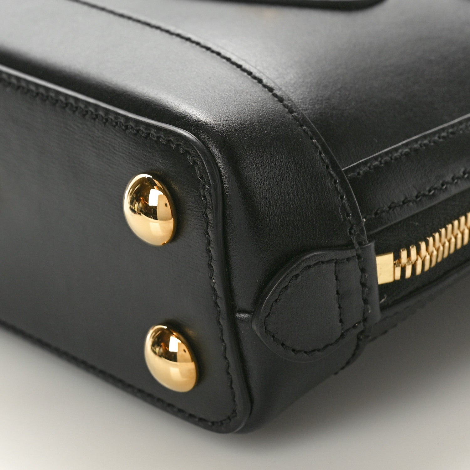 Gucci Boarded Plutone Calfskin Mini Horsebit 1955 Top Handle Bag Black 10 of 10