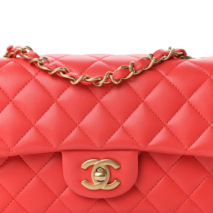 Chanel Lambskin Quilted Mini Rectangular Flap Red 10 of 11