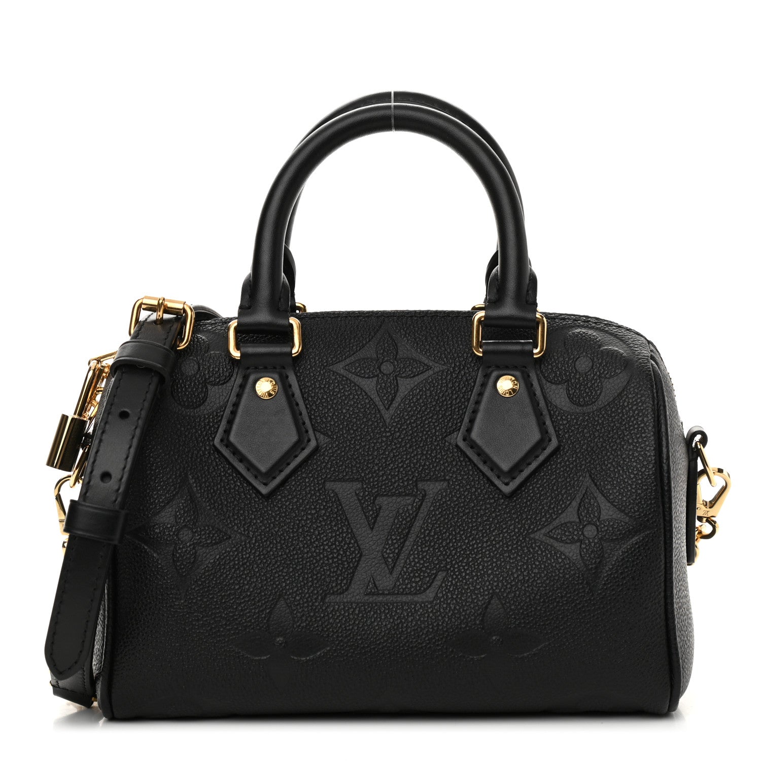 Louis Vuitton Empreinte Monogram Giant Speedy Bandouliere 20 Black 1 of 10