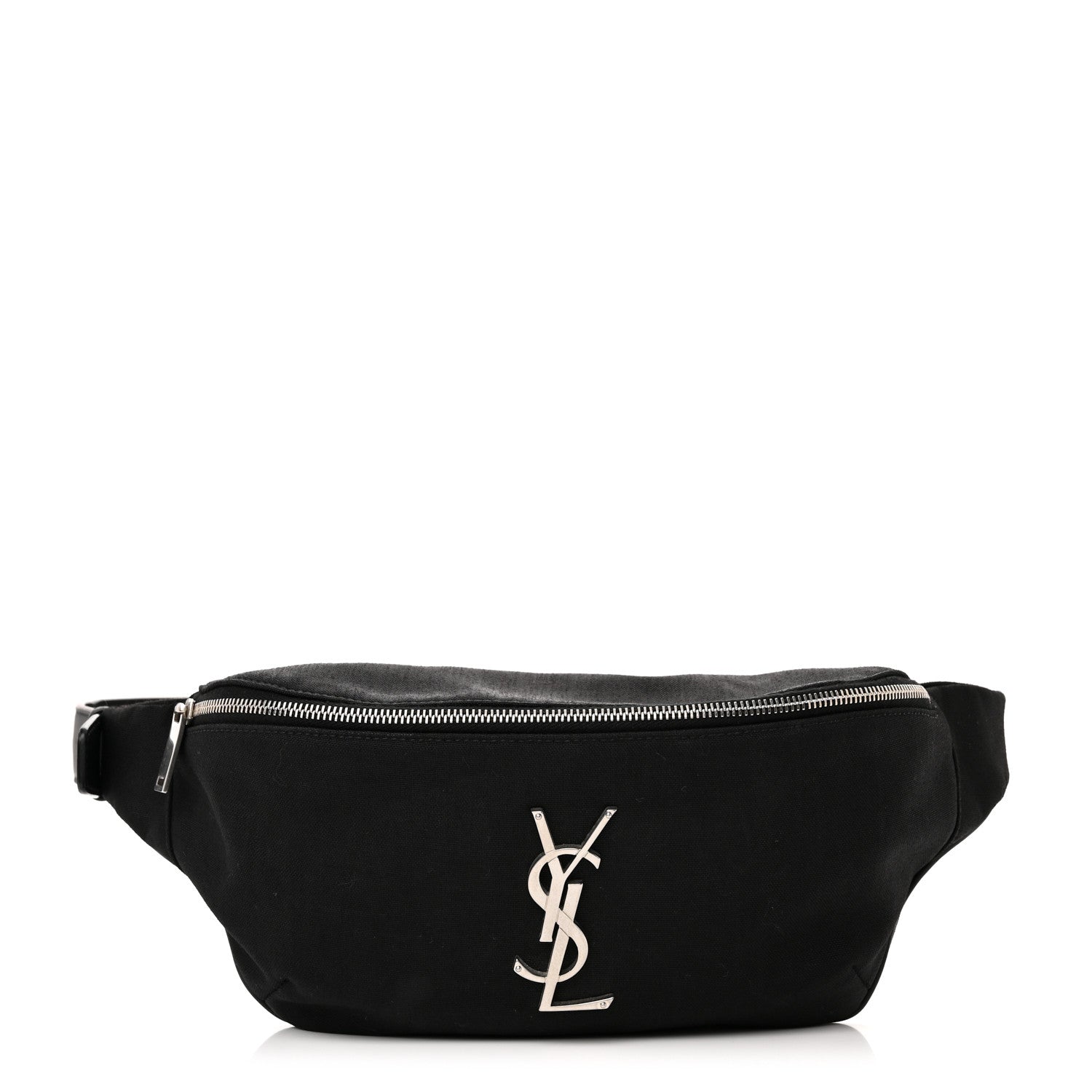 Saint Laurent Canvas Monogram Belt Bag Black 1 of 12