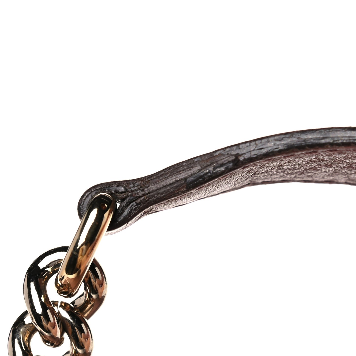 Pebbled Calfskin Medium Soho Chain Shoulder Bag Dark Cipria