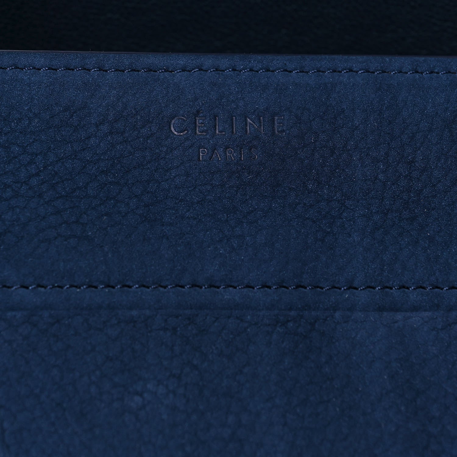 Celine Nubuck Calfskin Medium Phantom Luggage Navy Blue 7 of 15