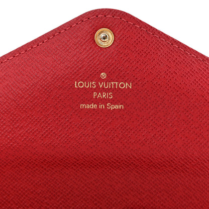 Louis Vuitton Damier Ebene Josephine Wallet Red 8 of 15