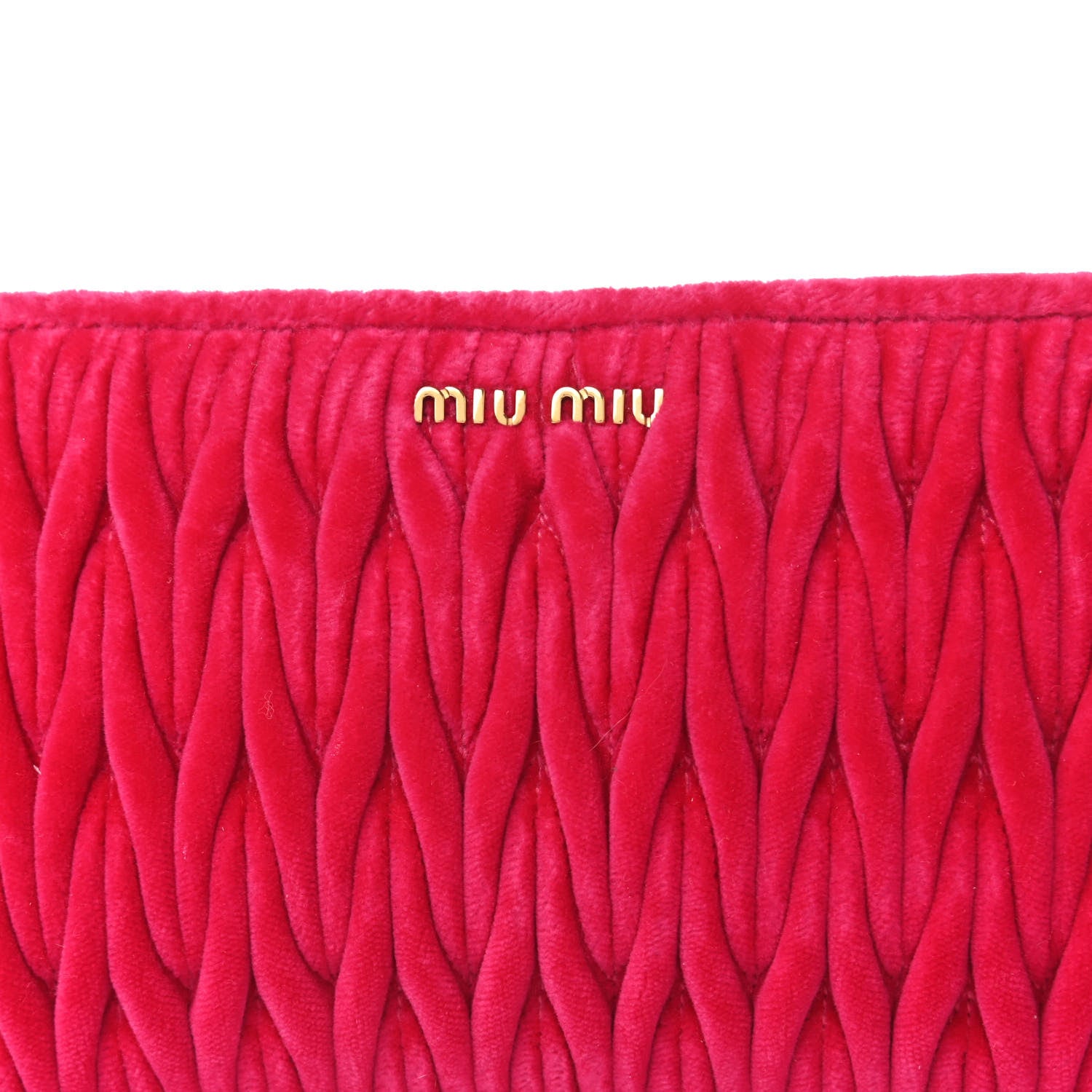 Miu Miu Velluto Matelasse Clutch Fuxia 10 of 10