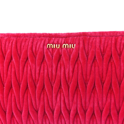 Miu Miu Velluto Matelasse Clutch Fuxia 10 of 10