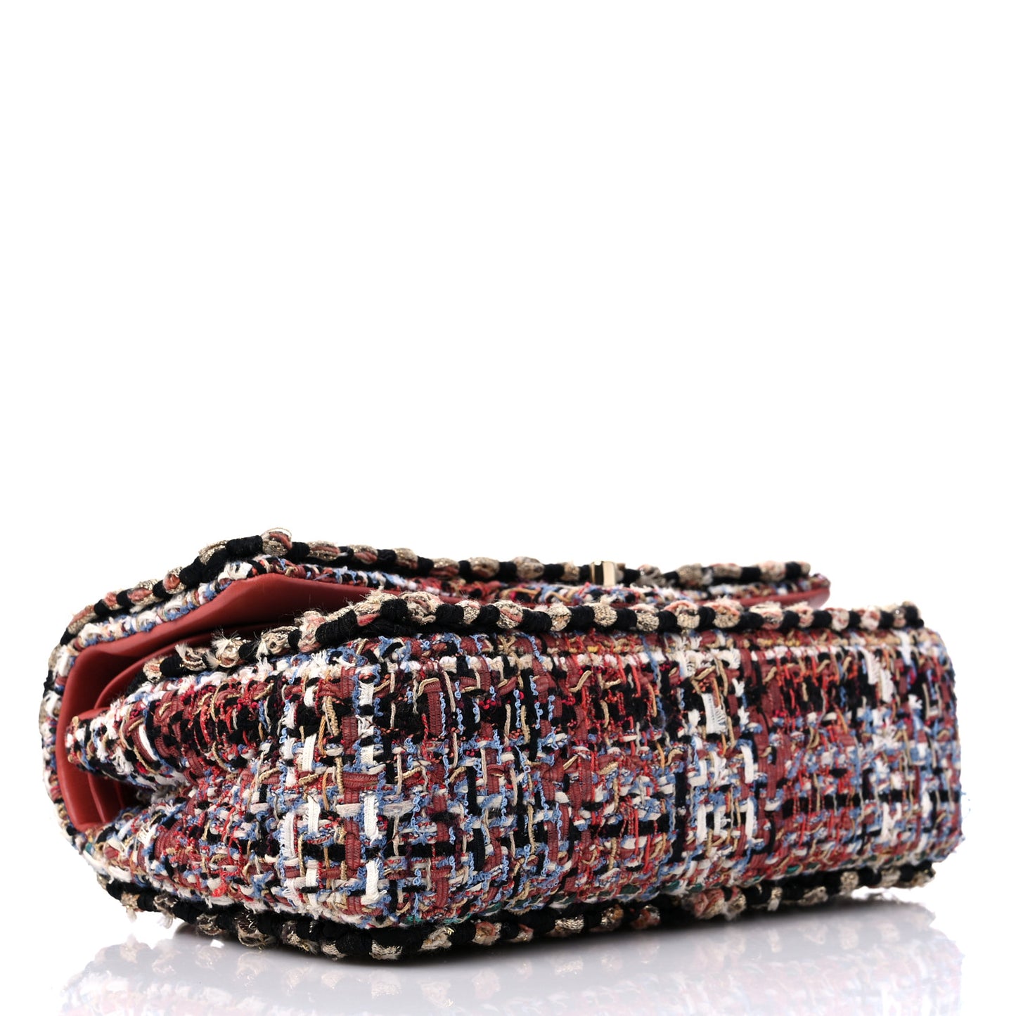 Tweed Quilted Rectangular Flap Multi