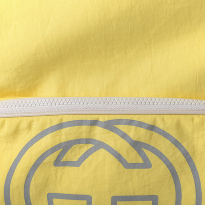Gucci Nylon Twill Blind For Love Interlocking G Backpack Pastel Yellow Multicolor 6 of 9