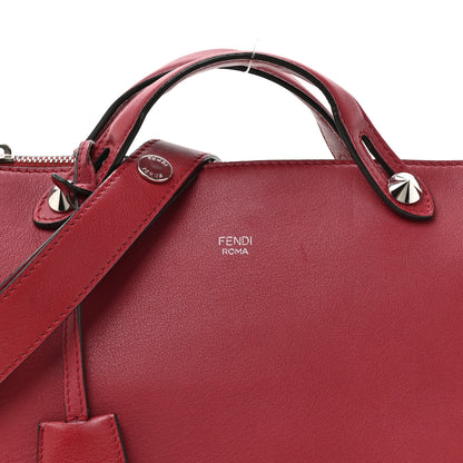 Fendi Vitello Dolce Marmol Medium By The Way Boston Bag Ciliegia 9 of 15