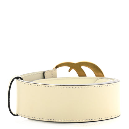 Gucci Calfskin Double G 40mm Belt 80 32 Mystic White 2 of 5