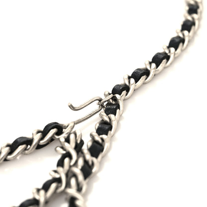Chanel Lambskin Enamel CC Chain Belt Black Silver 4 of 4