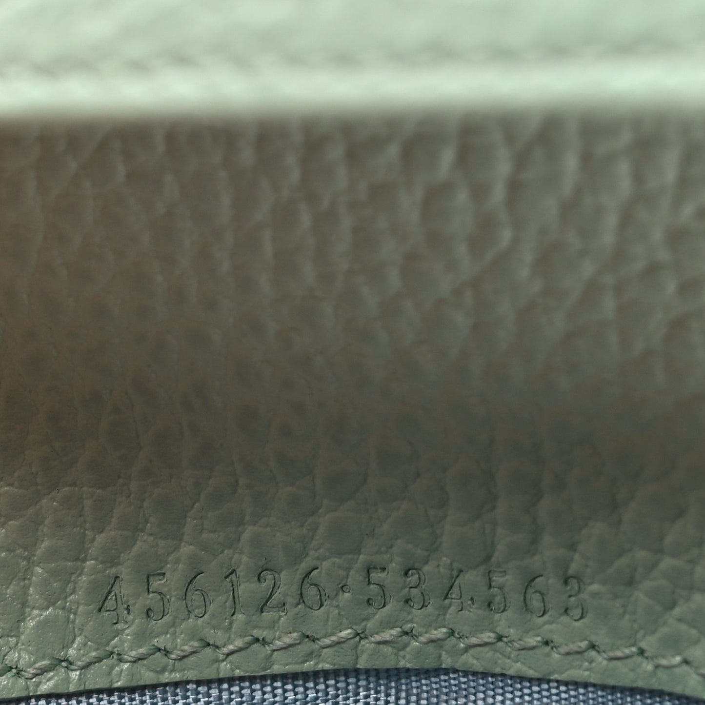 Dollar Calfskin Bi- Color GG Marmont Card Case Oatmeal Light Green