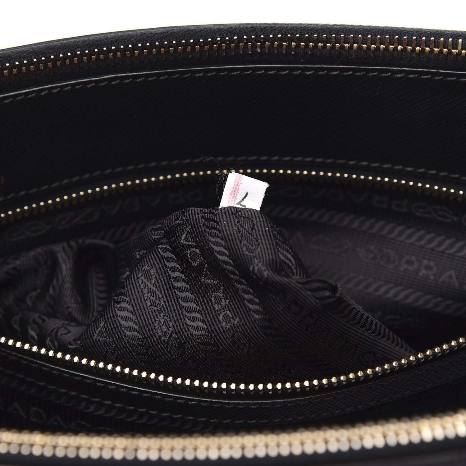 Prada Saffiano Medium Galleria Double Zip Tote Black 8 of 12