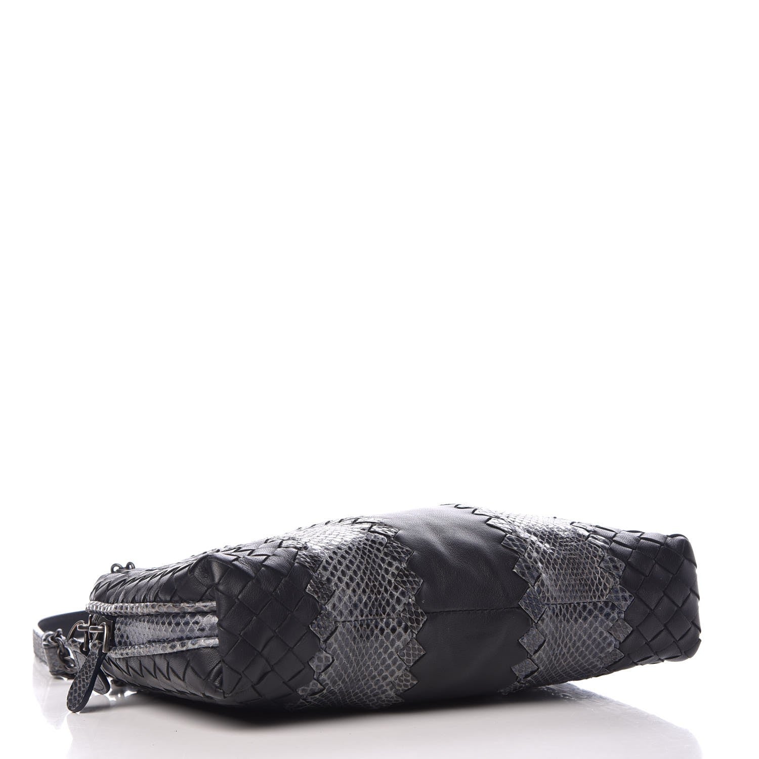 Bottega Veneta Nappa Intrecciato Ayers Crossbody Pillow Messenger Grey 11 of 17