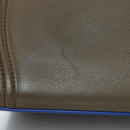 Celine Smooth Calfskin Medium Phantom Luggage Khaki Cobalt Trim 14 of 14