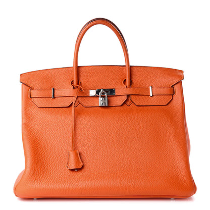 Hermes Togo Birkin 40 Orange 1 of 14