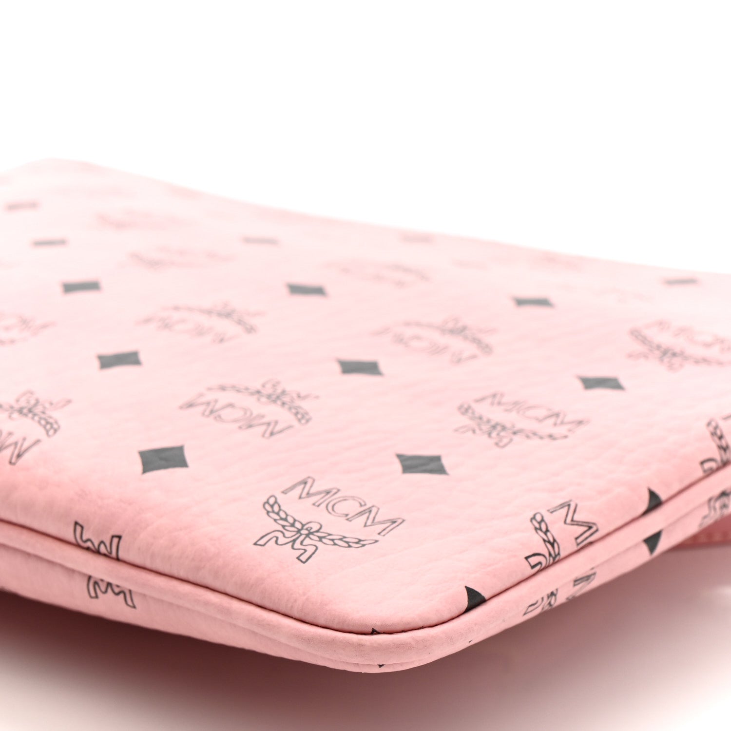 MCM Visetos Medium Crossbody Pouch Soft Pink 1820718 – FASHIONPHILE