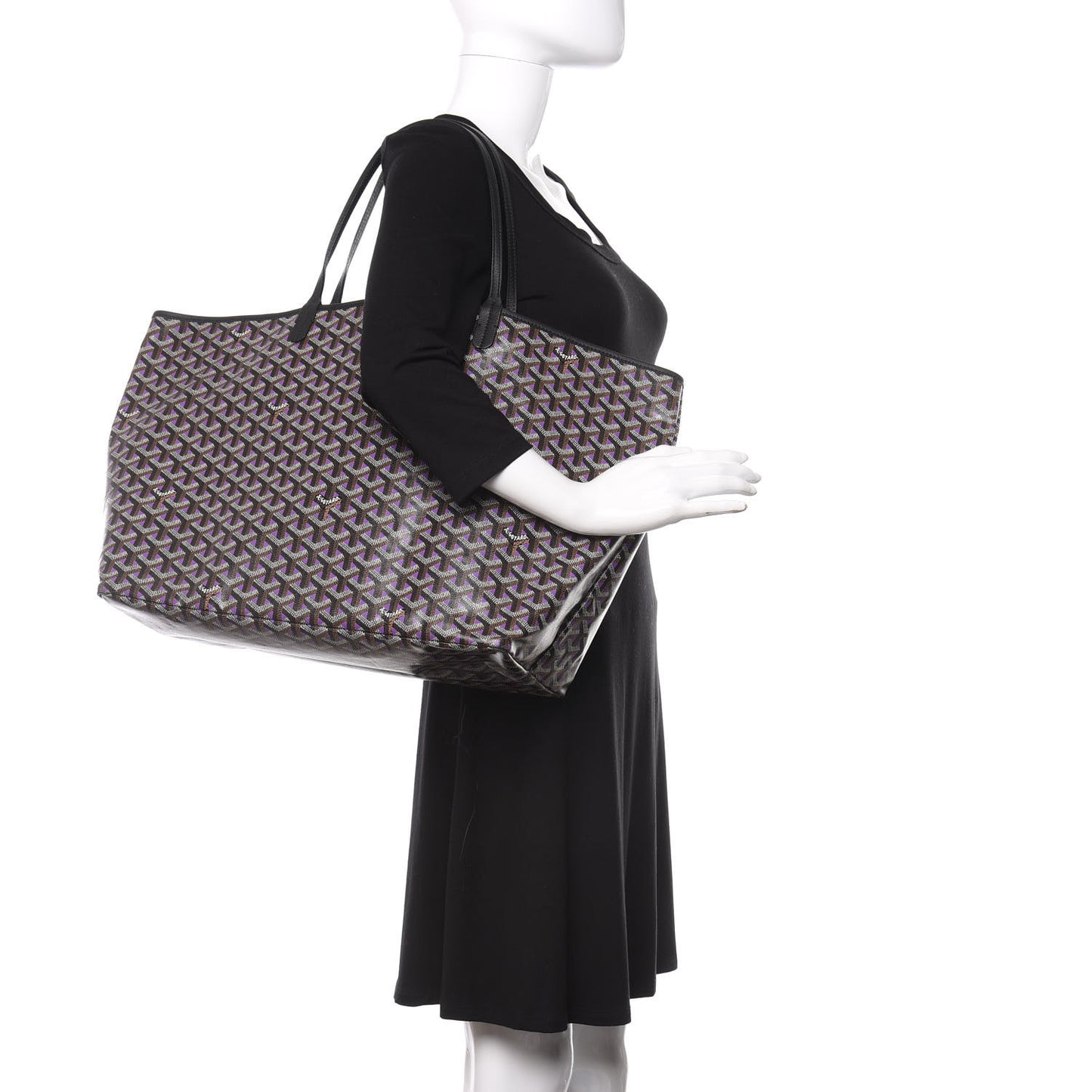 Goyardine Saint Louis Claire Voie GM Black Purple