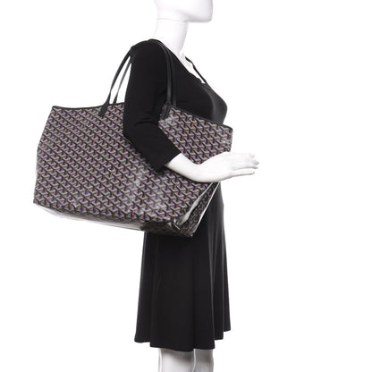 Goyard Goyardine Saint Louis Claire Voie GM Black Purple 2 of 9
