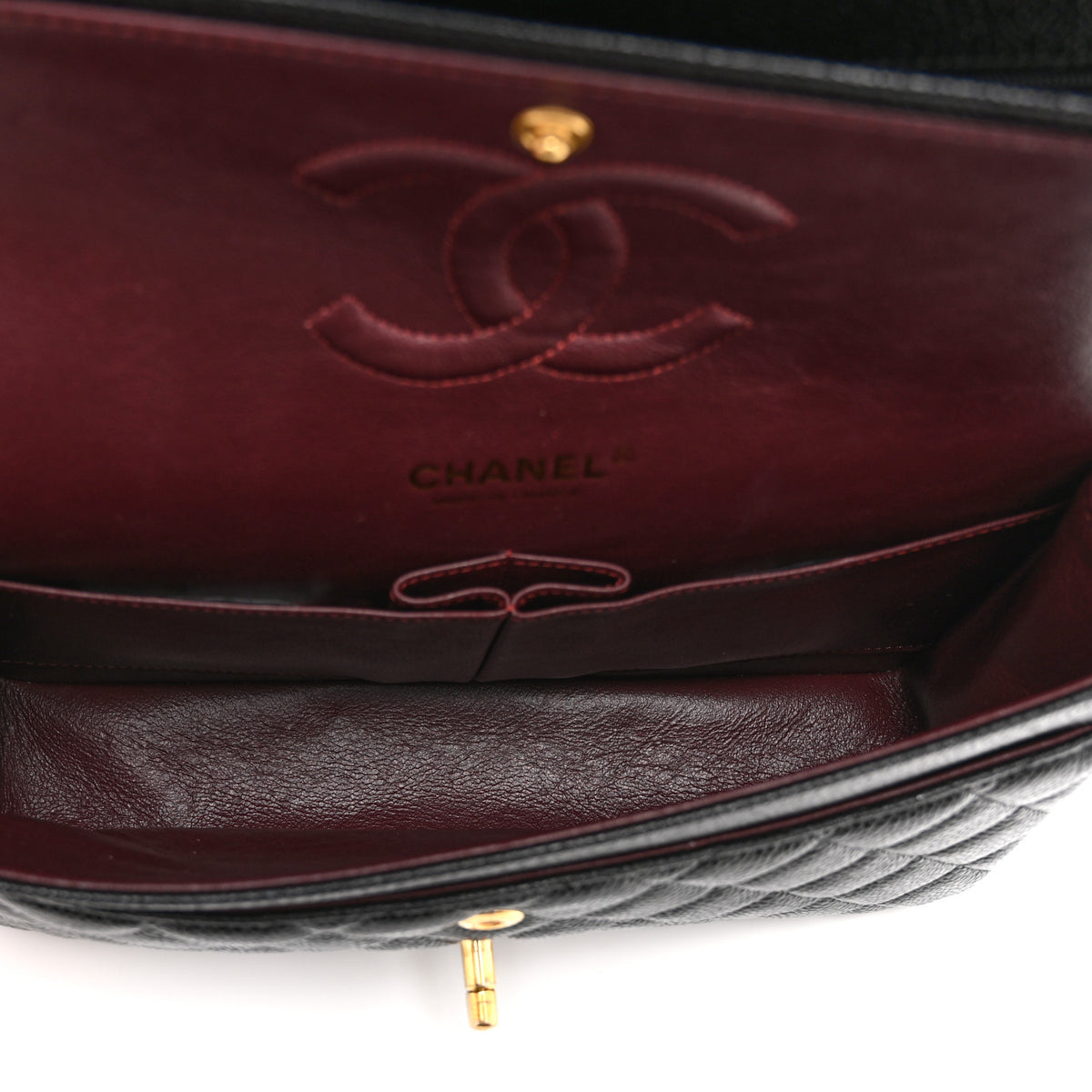Chanel Caviar Quilted Medium Double Flap Black 5 of 10