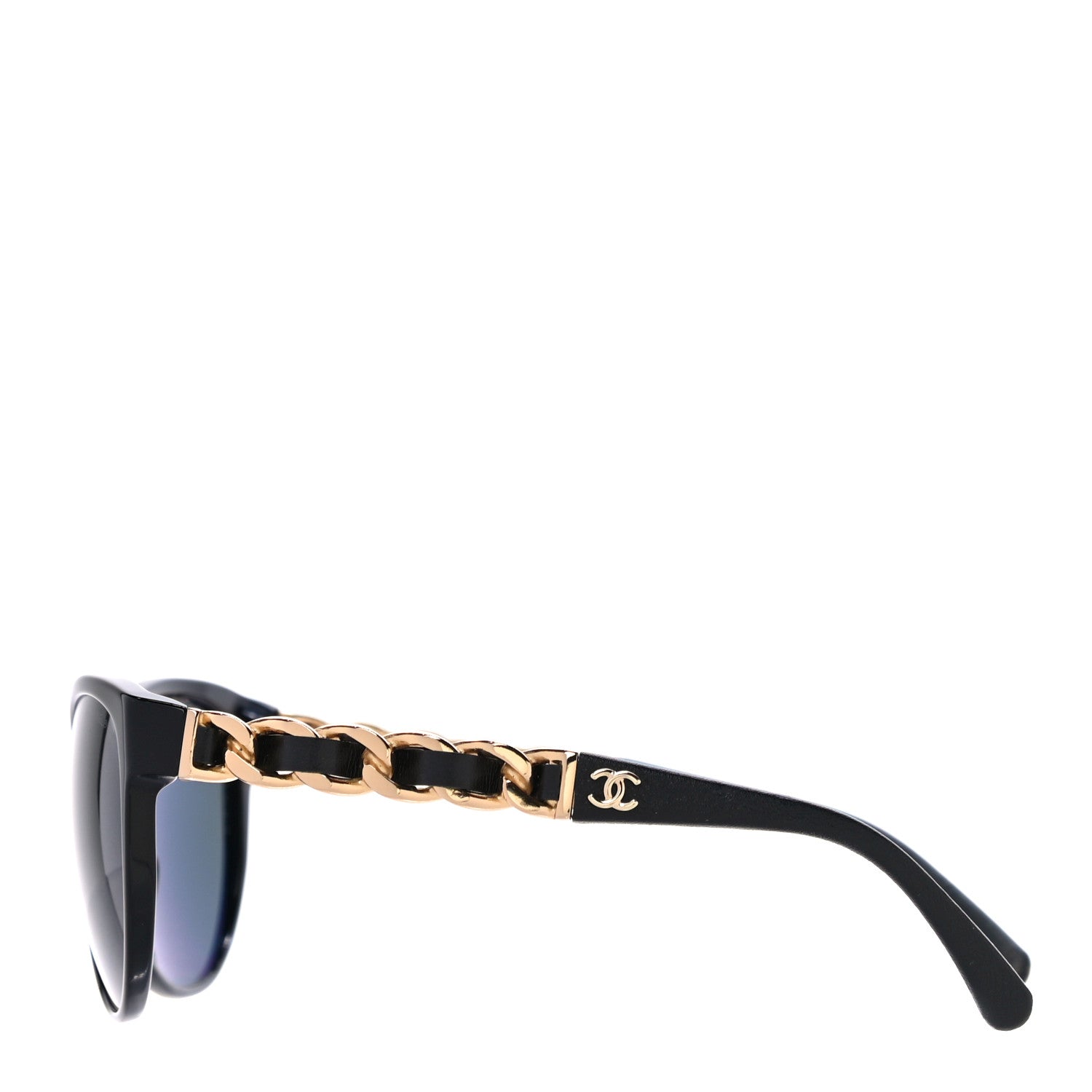 Chanel CC Chain Sunglasses 5215Q Black 2 of 8