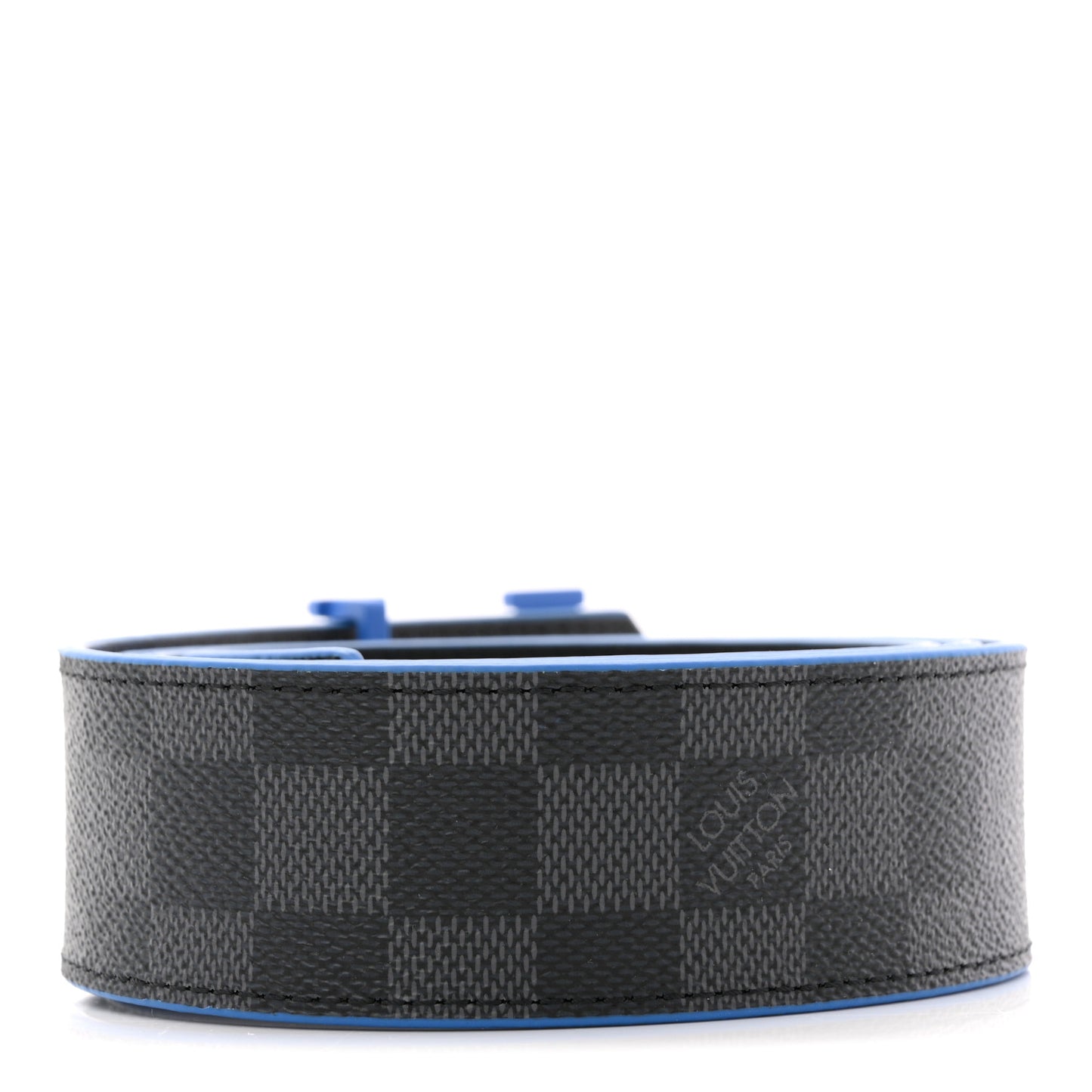 Damier Graphite Calfskin 40mm LV Initiales Reversible Belt 95 38 Blue