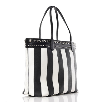 Givenchy Coated Canvas Striped Large Antigona Tote Black White 5 of 23