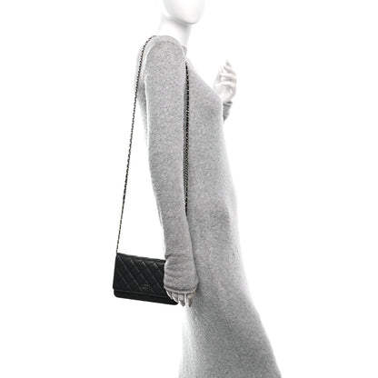 Chanel Caviar Quilted Wallet on Chain WOC Black 3 of 12