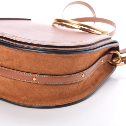 Chloe Calfskin Suede Medium Nile Bracelet Bag Caramel 6 of 8