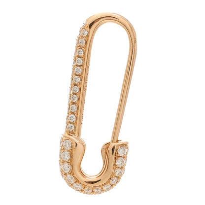 Anita Ko 18K Yellow Gold Diamond Mini Safety Pin Earring 3 of 6