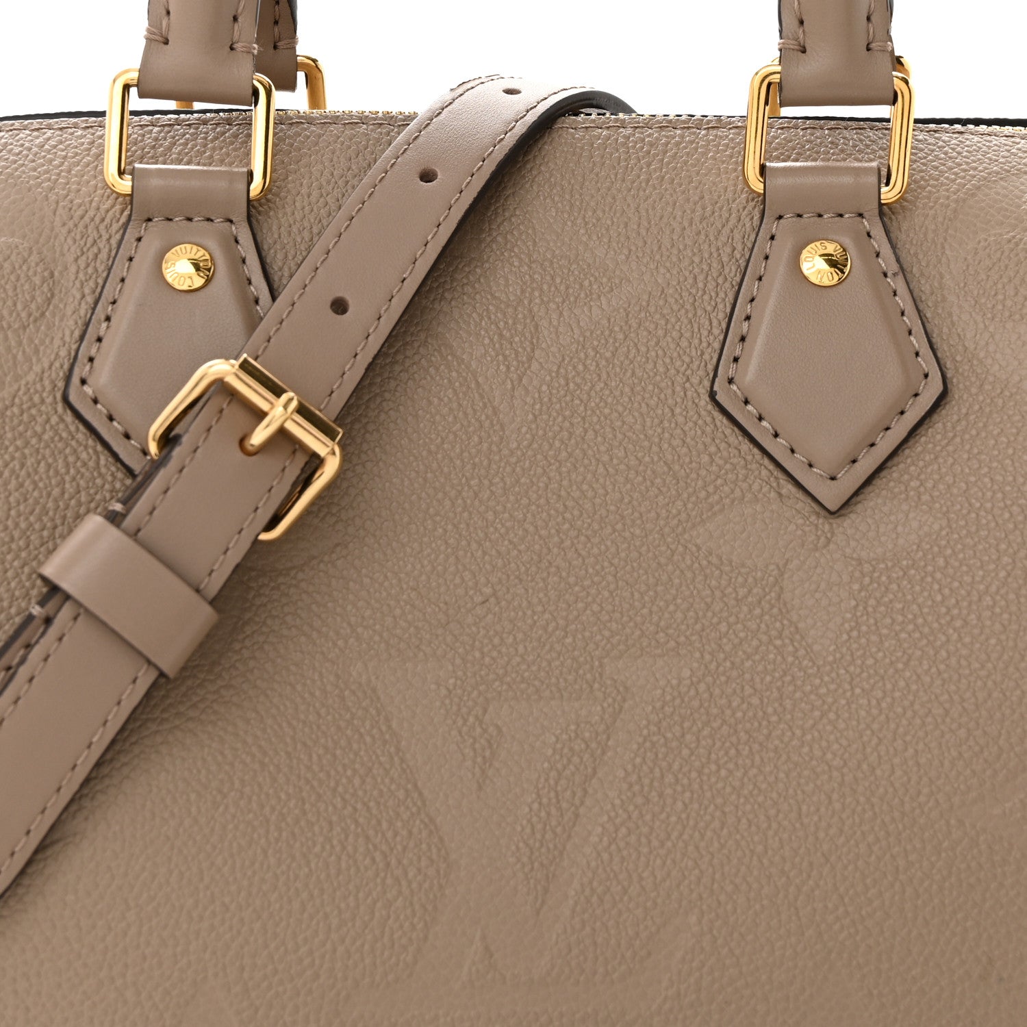 Louis Vuitton Empreinte Monogram Giant Speedy Bandouliere 25 Tourterelle 7 of 14
