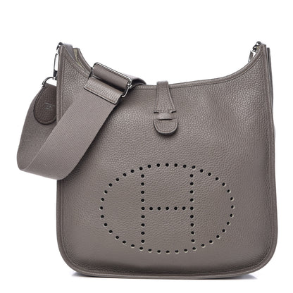 Hermes Taurillon Clemence Evelyne III PM Etain 1 of 11