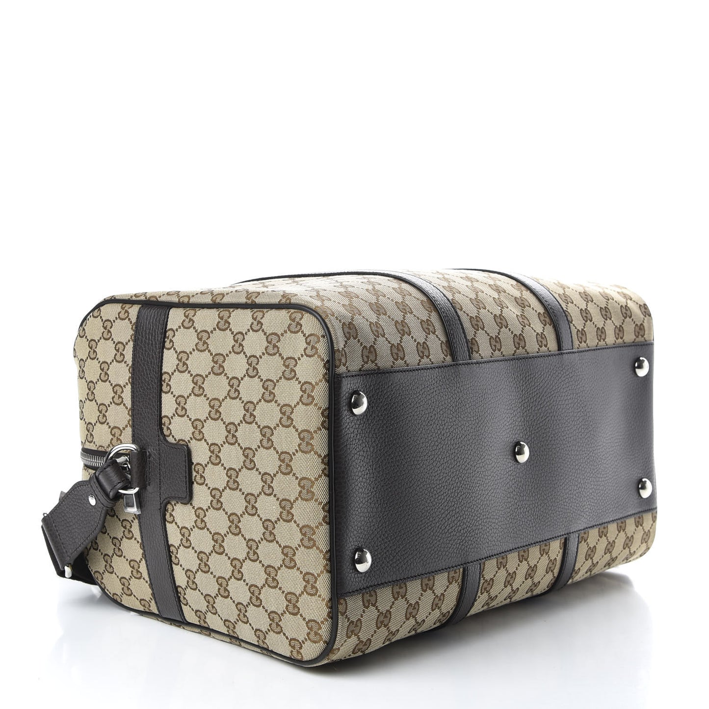 Monogram Dollar Calfskin Boston Duffle Bag Beige Ebony Testa di Moro Marrone Scuro
