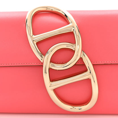 Hermes Tadelakt Egee Clutch Rose Lipstick 8 of 11