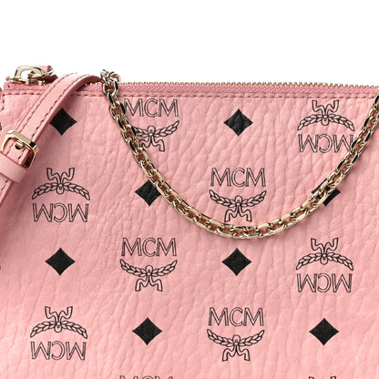 MCM Visetos Medium Millie Zip Crossbody Bag Soft Pink 8 of 10