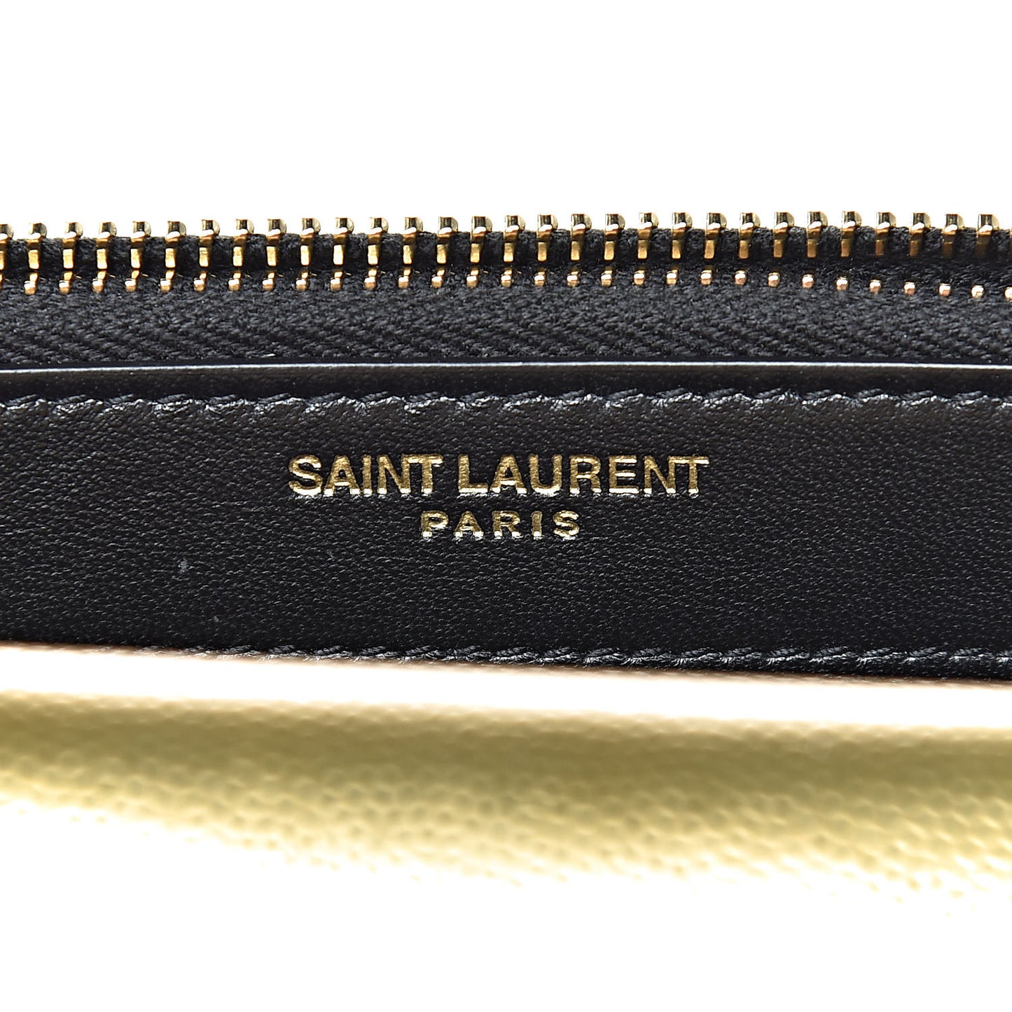 Metallic Grain De Poudre Kate Monogram Tassel Chain Wallet Gold