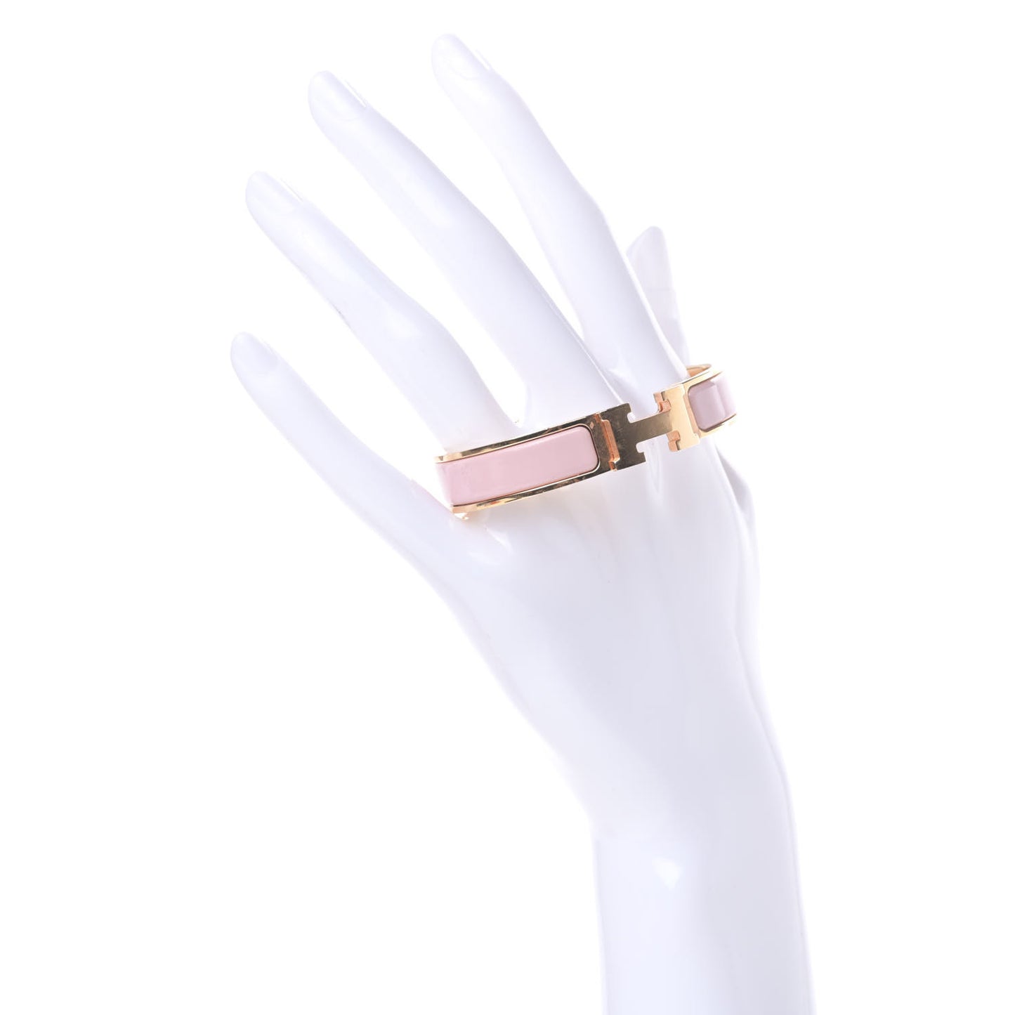 Enamel Narrow Clic Clac H Bracelet PM Rose Cassata