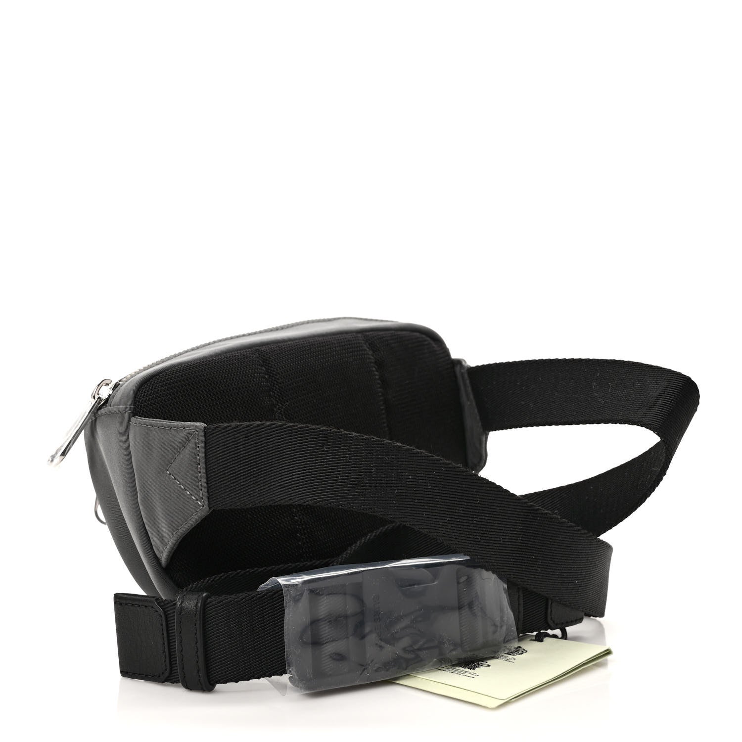 Burberry Econyl Logo Print Small Cannon Bum Bag Charcoal Grey 3 of 9