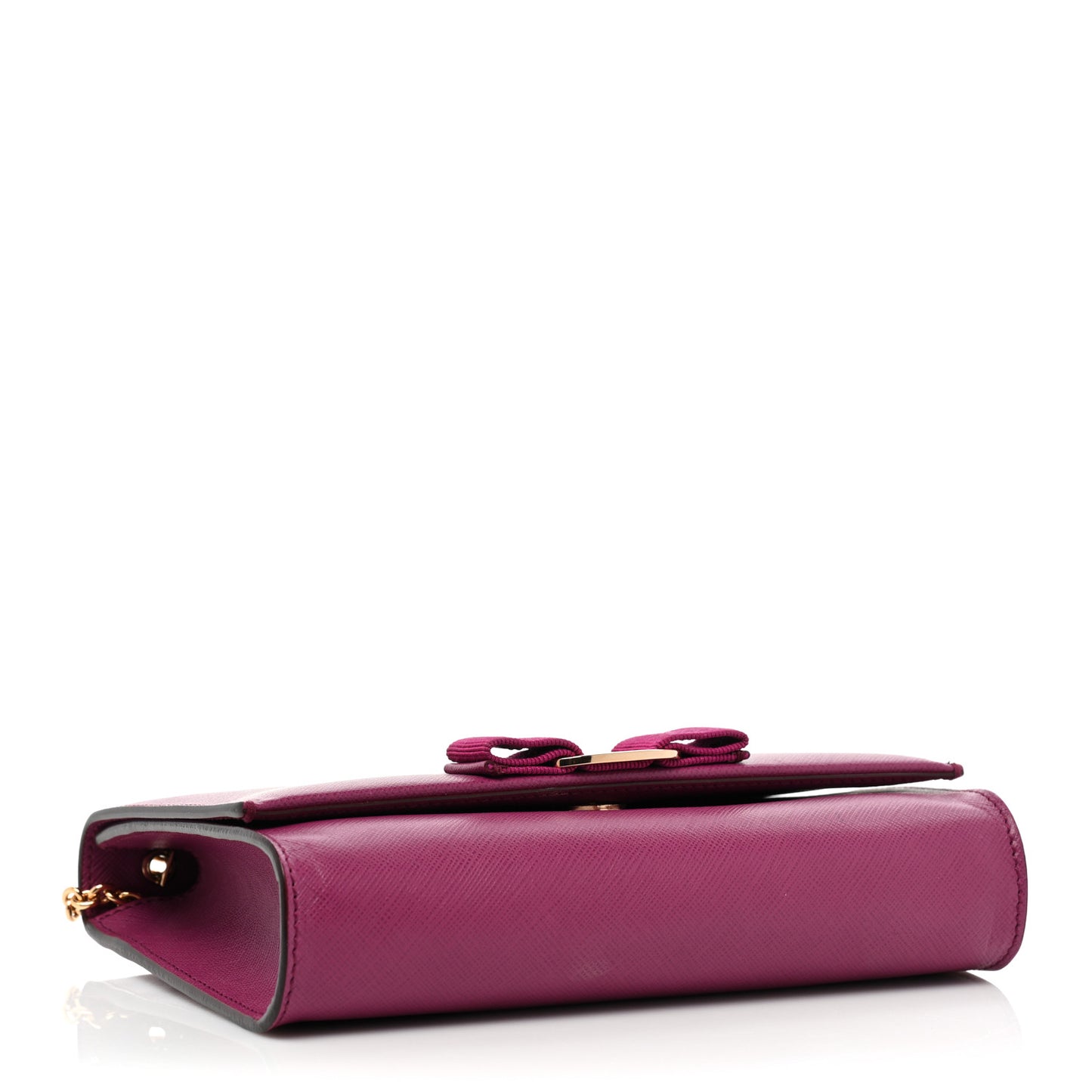 Calfskin Mini Miss Vara Bow Chain Bag Sangria