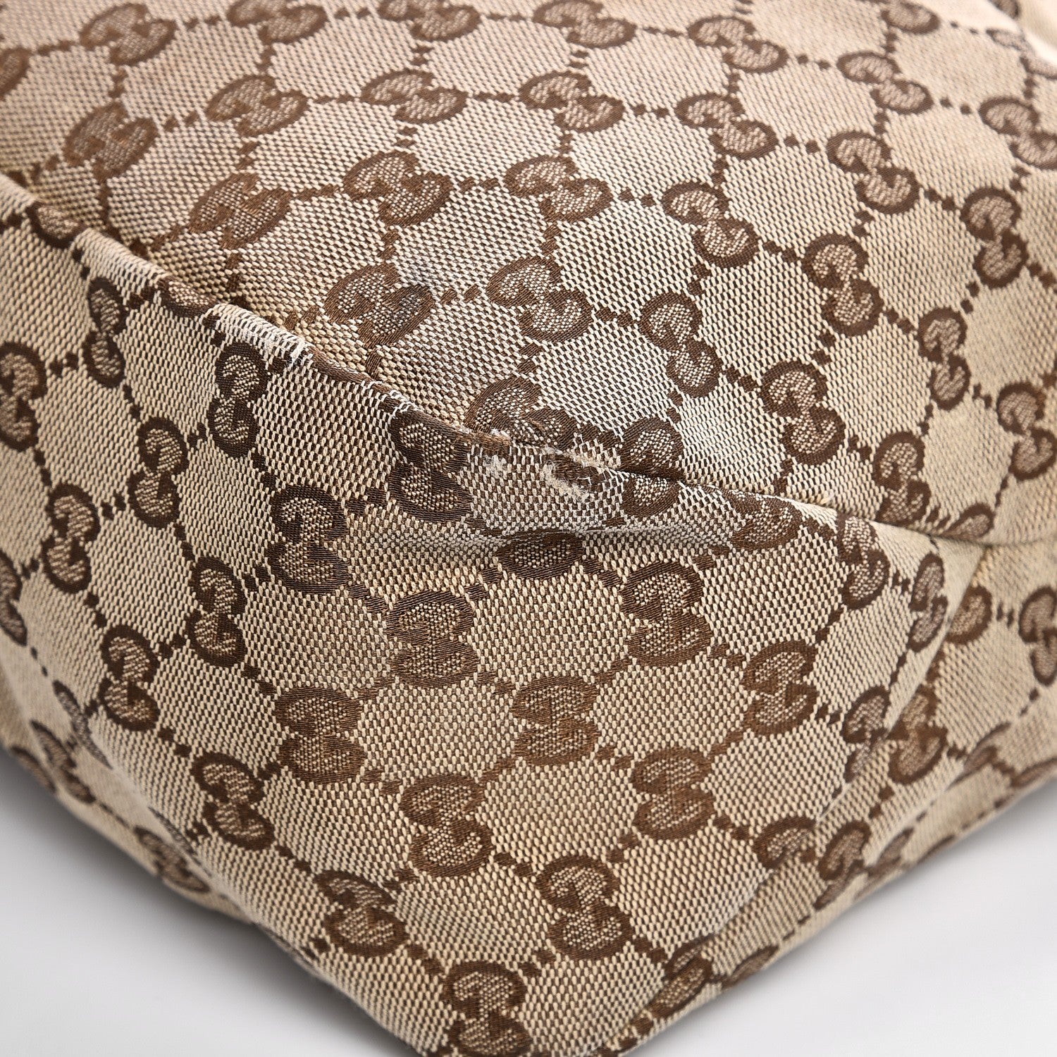 Gucci Monogram Large Horsebit Chain Hobo Dark Brown 10 of 14