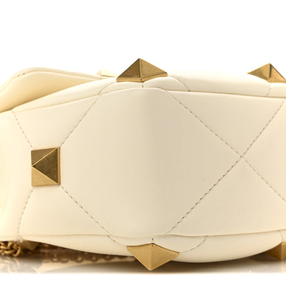 Valentino Garavani Nappa Medium Roman Stud Shoulder Bag Ivory 8 of 11