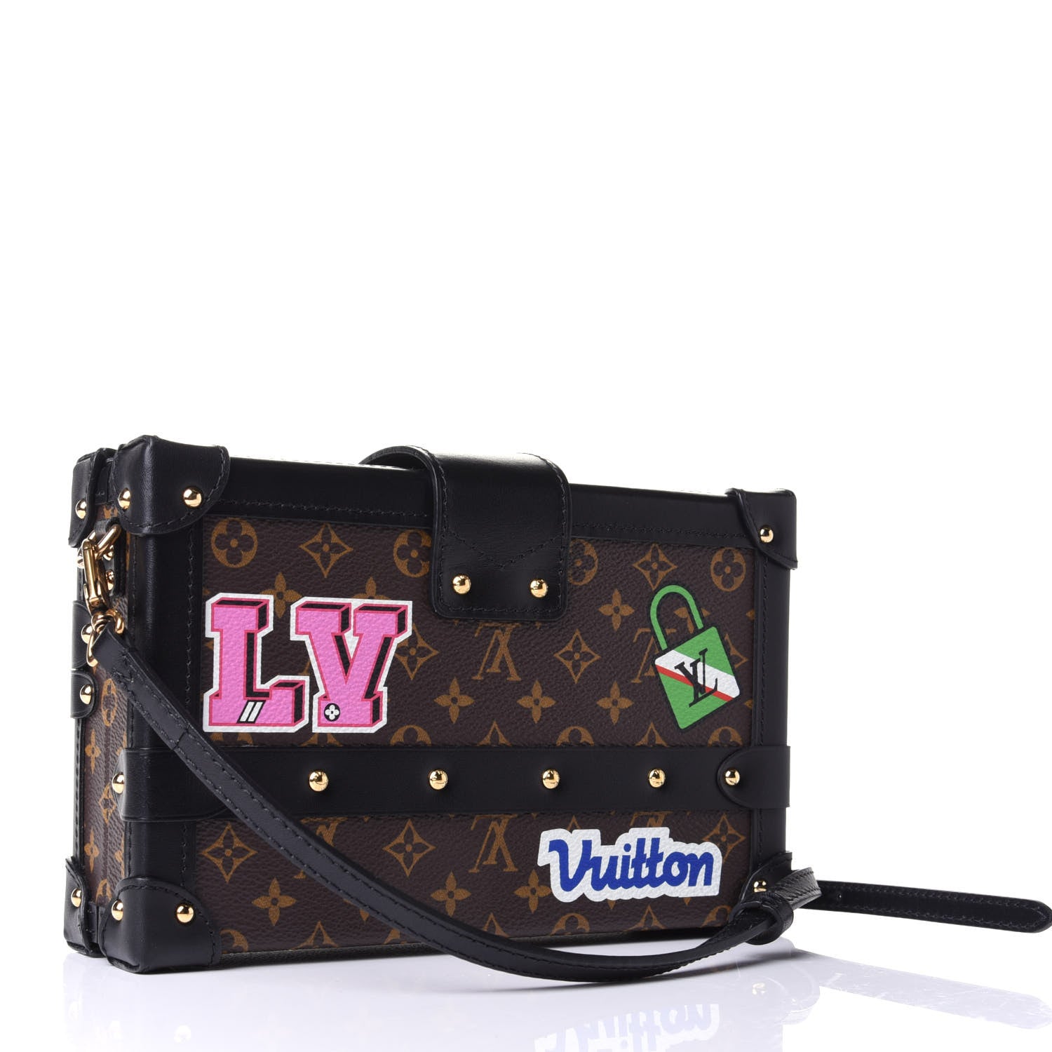 Louis Vuitton Monogram Patches Petite Malle Black 2 of 3