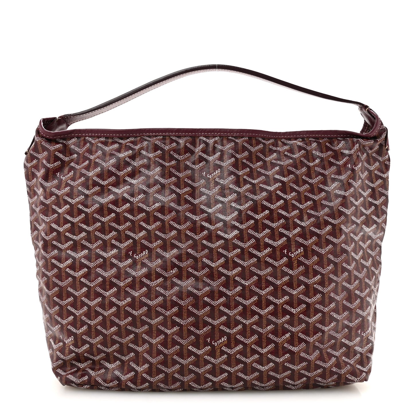 Goyardine Fidji Zip Hobo Burgundy