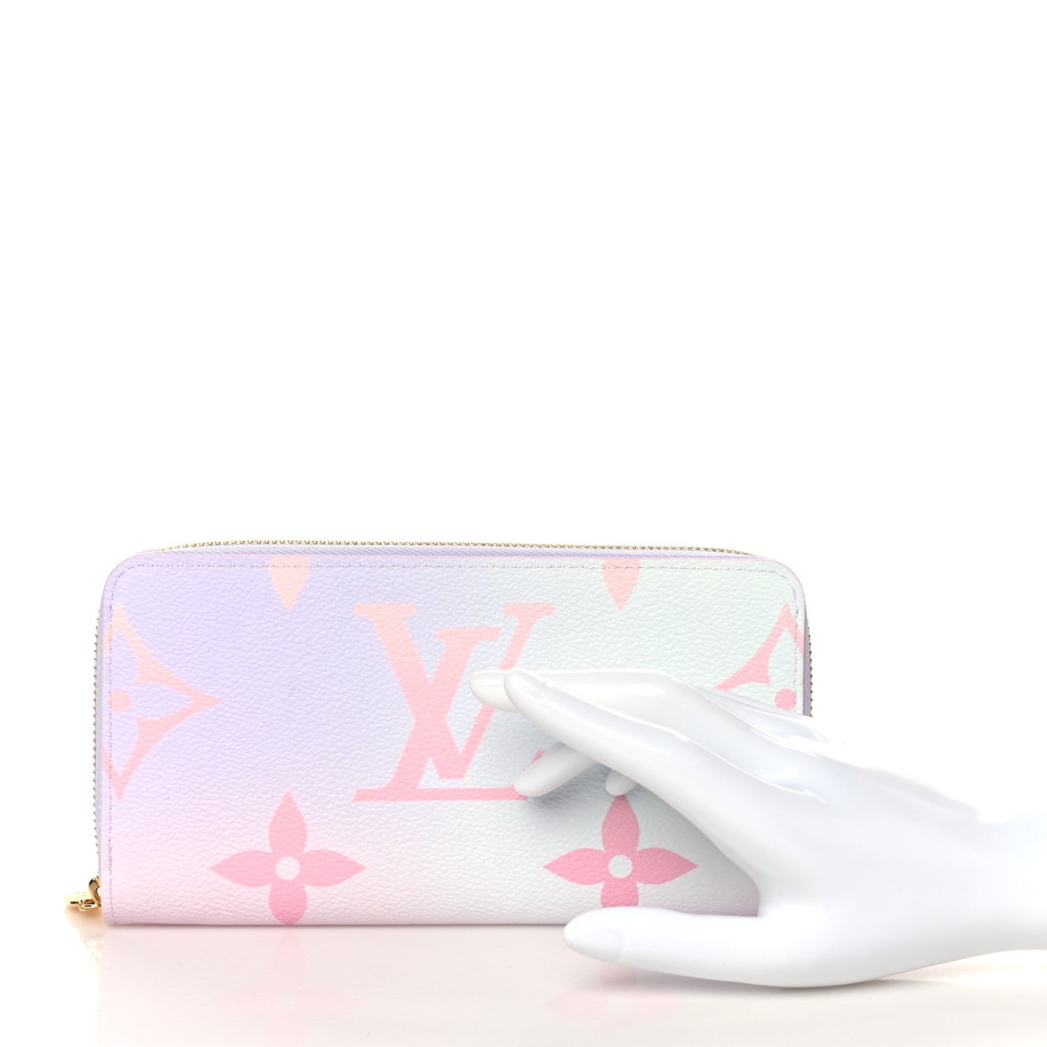 Louis Vuitton Monogram Giant Spring In The City Zippy Wallet Sunrise Pastel 2 of 8