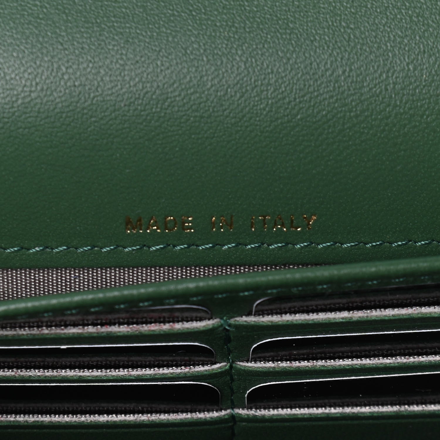 Chanel Snakeskin CC Long Flap Wallet Vert Fonce 6 of 10
