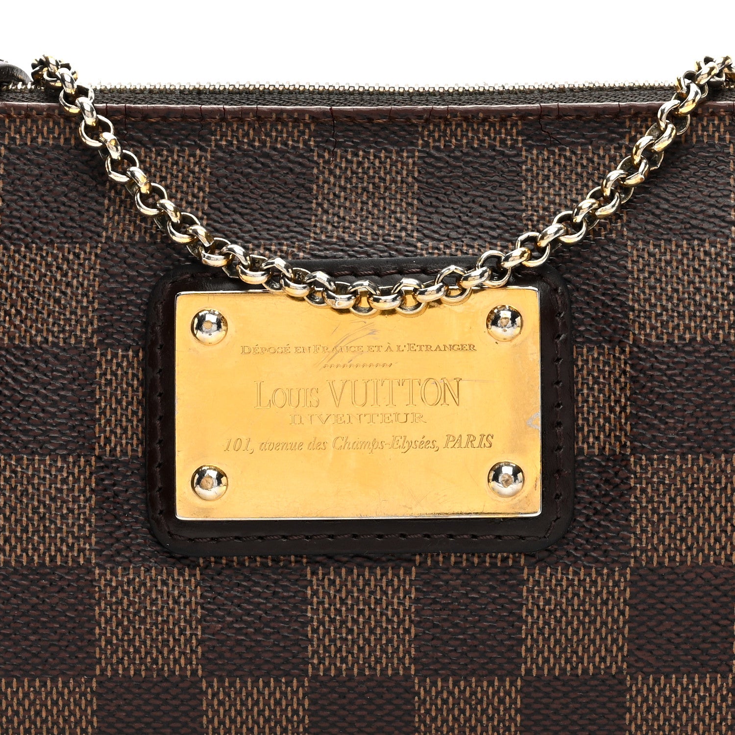 Louis Vuitton Damier Ebene Eva Clutch 7 of 12