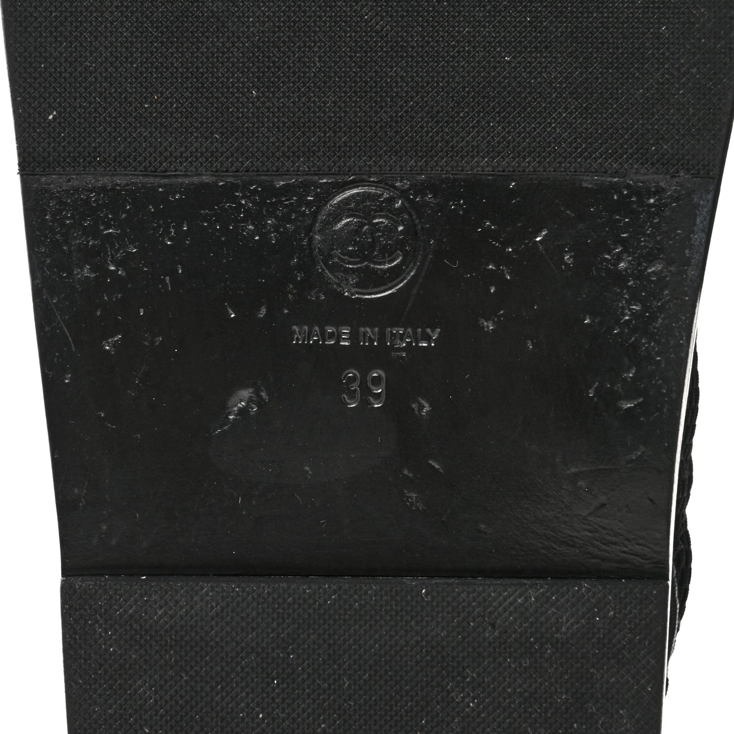 Chanel Mesh Velcro Dad Sandals 39 Black 8 of 9