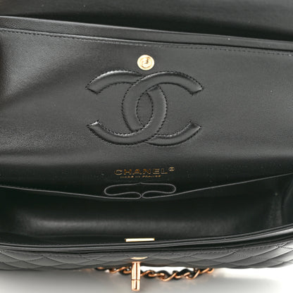 Chanel Lambskin Quilted Medium Double Flap Black 5 of 11