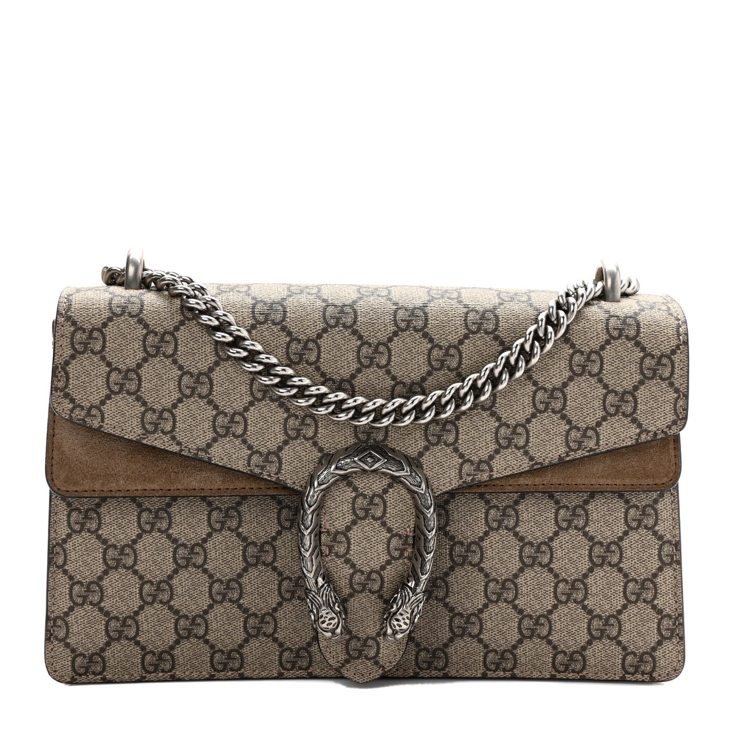 GG Supreme Monogram Small Dionysus Shoulder Bag Taupe