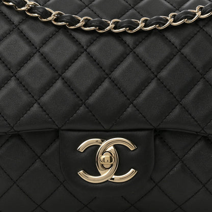 Chanel Calfskin Quilted XXL Travel Flap Bag Black 9 of 11